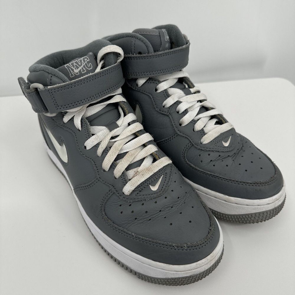 Nike Air Force 1 Jewel QS Mid NYC - Cool Grey Size 6.5